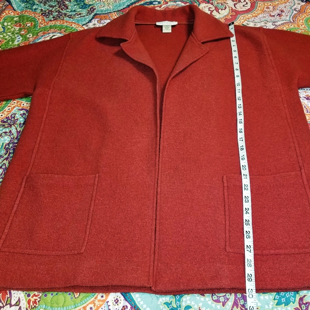 Doncaster Drapey Open Front Wool Coat / Jacket - image 7